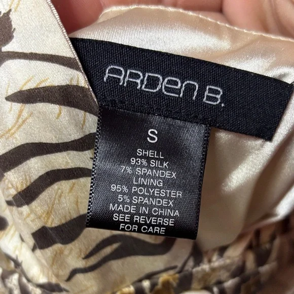 Arden B Animal Print Backless Dress Size: Small - Picture 2 of 8